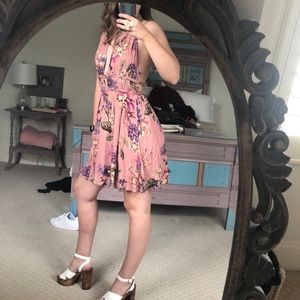 Boutique Pink Floral Dress